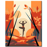 Yoga Art zum Ausmalen Malen nach Zahlen