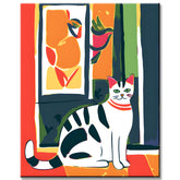 Malen nach Zahlen Katzen Henry Matisse Stil