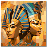 Ägypten Pharao - Malen nach Zahlen