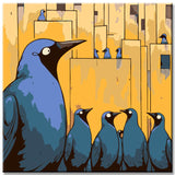 Malen nach Zahlen Raben Gemälde