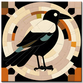 Elster Vogel - Malen nach Zahlen Abstrakte Kunst