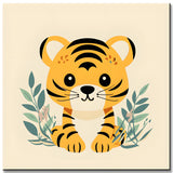 Süßer Babytiger - Malen nach Zahlen für Kinder