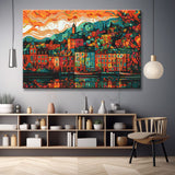 Oslo Stadtblick Norwegen Malen nach Zahlen