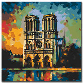 Notre Dame Porträt - Malen nach Zahlen