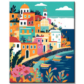 Malen nach Zahlen Illustration Ischia