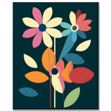 Malen nach Zahlen Geometrie Blume