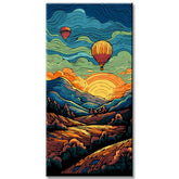 Malen nach Zahlen Weizenfelder im Van Gogh Stil