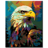 Weißkopfseeadler im Stil von Matisse - Malen nach Zahlen