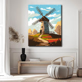 Malen nach Zahlen Mühlenhaus