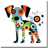 Jack Russell - Malen nach Zahlen im Stil von Joan Miró
