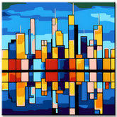 Chicago Skyline - Malen nach Zahlen
