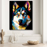 Malen nach Zahlen - Siberian Husky - Kreative Kunst für jedes Alter