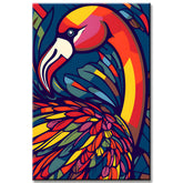 Flamingos Malen nach Zahlen - Pop-Art