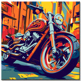 LeinwandKunst im Pop-Art-Stil Lebendige Speed Darstellungen als Bilderwand, 4-teilig