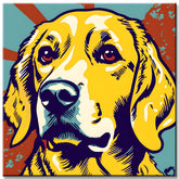 Roy Lichtenstein Golden Retriever - Malen nach Zahlen