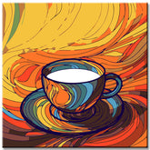 Kaffee Tisch - Malen nach Zahlen