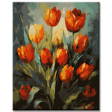 Elegante Tulpen: Malen nach Zahlen