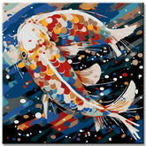 Koi Fische spielen - Malen nach Zahlen