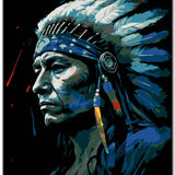 Indianischer Stolz - Malen nach Zahlen