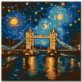 London Bridge im Van Gogh Stil - Malen nach Zahlen