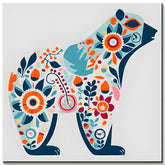 Folk Art Polarbär - Malen nach Zahlen