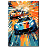 Nascar Modern Art Malen nach Zahlen