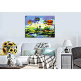 Malen nach Zahlen für Erwachsene Ballons am Himmel