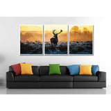 Malen nach Zahlen Triptychon Wild Frühnebel