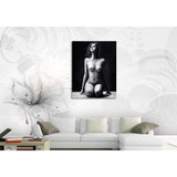 Malen nach Zahlen akt knieende Frau