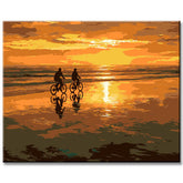 Malen nach Zahlen Fahrradfahrer