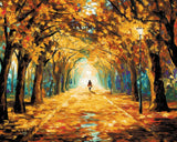 Malen nach Zahlen Bilder Spazieren mit Hund