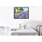 Malen nach Zahlen Blumen Lavendel vor Gehöft