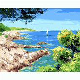 Malen nach Zahlen Segelboot