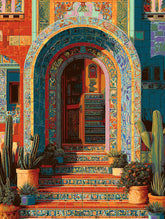 Malen nach Zahlen Tor mit Ornamenten