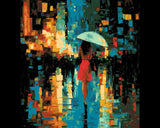 Malen nach Zahlen Menschen Frau mit Sonnenschirm