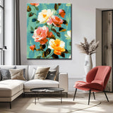 Malen nach Zahlen Rosenranke