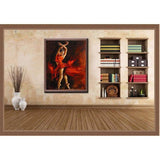 Malen nach Zahlen Bilder tanzerin im roten kleid