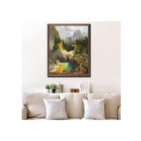 Malen nach Zahlen Alpen Bach