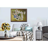 Malen nach Zahlen Bilder margeriten und schmetterling