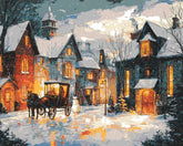 Malen nach Zahlen Weihnachtsstimmung am Bauernhof