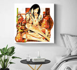 Malen nach Zahlen Akt Orange