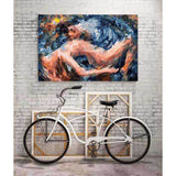 Malen nach Zahlen Akt LiebesPaar Abstrakt