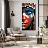 Malen nach Zahlen Frau Ureinwohnerin Tradition Amerika