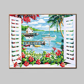 Malen nach Zahlen blick aufs meer