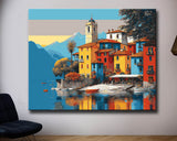 Malen nach Zahlen insel im see italien