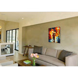 Malen nach Zahlen liebesPaar unter regenschirm