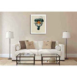 Malen nach Zahlen für Erwachsene Tiere Elch mit Bäumen