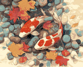 Malen nach Zahlen Fische kois