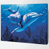 Malen nach Zahlen für Erwachsene Delfine