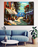 Malen nach Zahlen für Erwachsene Café am Meer